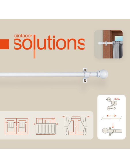 Portavisillo deco esfera blanco 70-120cm cintacor - storplanet