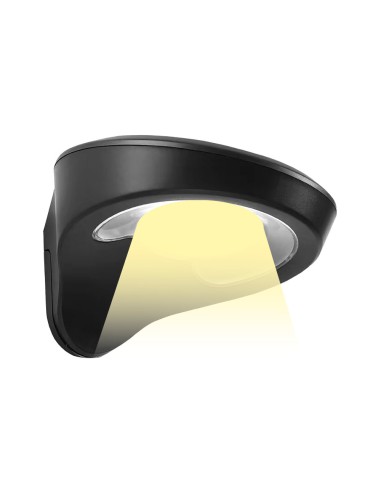 Aplique solar 2w 200lm 6500k con sensor color...