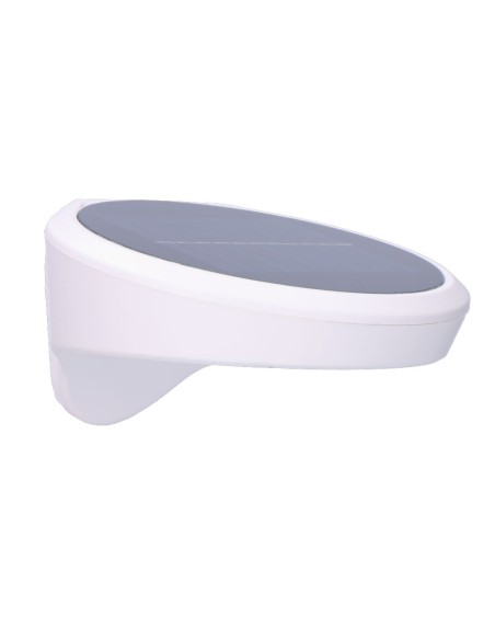 Aplique solar 2w 200lm 6500k con sensor color blanco edm