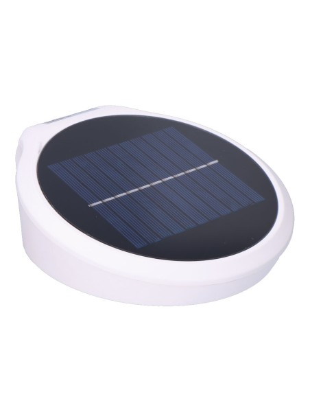 Aplique solar 2w 200lm 6500k con sensor color blanco edm