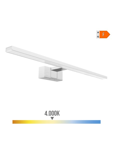 Lámpara led de pared o espejo 12 w 4.000 k 1.270 lm luz día 60 x 12,8 x 5,10 cm