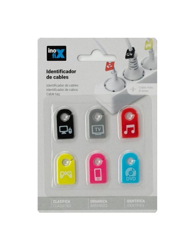 Identificador de cables surtido inofix colores...