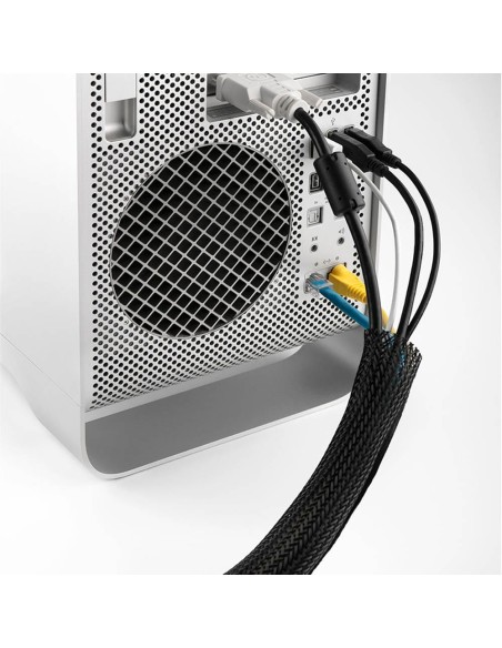 Malla agrupadora de cables 1,5m negro inofix