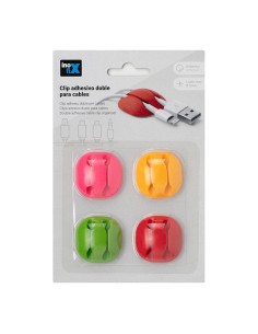 Clip adhesivo doble para cables surtido inofix colores / modelos surtidos 2