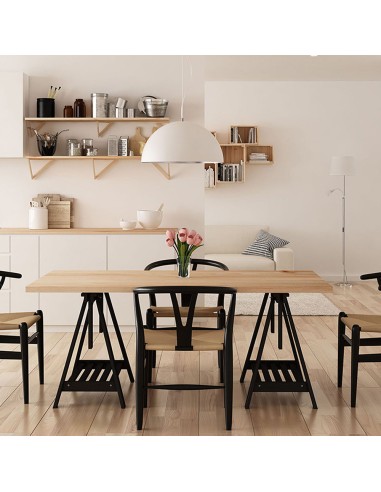 Caballete architect pino macizo negro astigarraga