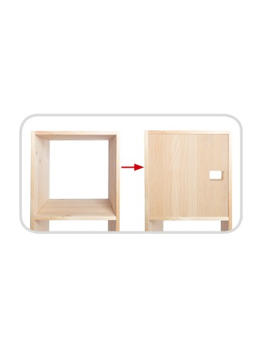 Puerta para la serie dinamic de pino macizo...