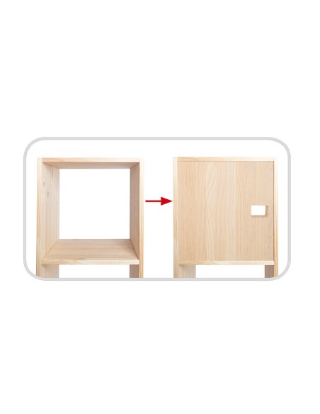 Puerta para la serie dinamic de pino macizo astigarraga