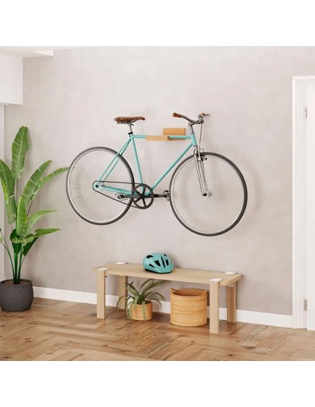 Soporte fijo pared haya lacado mate rei