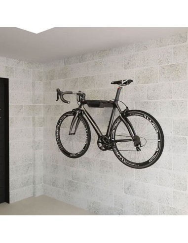 Soporte fijo bici 8070 acero negro mate rei