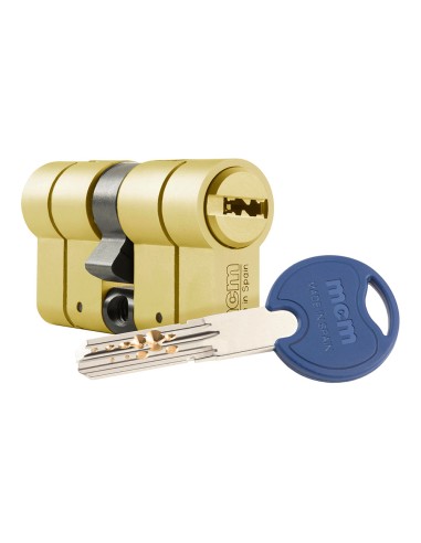Cilindro scx+ de alta seguridad anti-rotura, antibumping y antiganzúa. 30-40 latón y doble embrague. scx+de:30-40 mcm