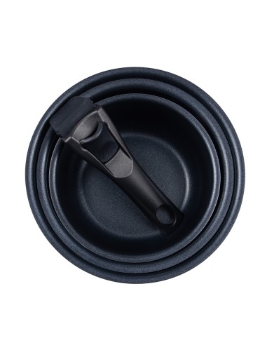 Set 3 cazos click & cook ø16 / ø18 / ø20 cm