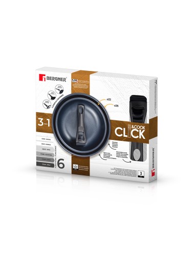 Set 2 sartenes click & cook ø20 / ø26 cm