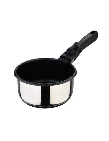 Set 3 cazos de acero inoxidable click & cook...