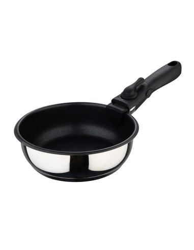 Set 3 sartenes acero inoxidable click & cook...