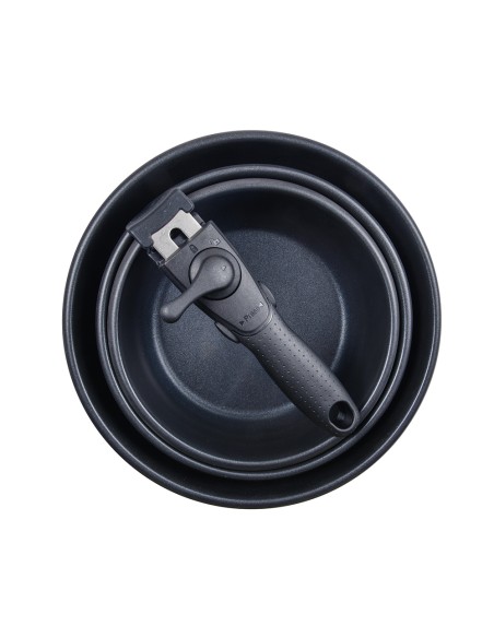 Set 3 sartenes acero inoxidable click & cook ø18 / ø20 / ø24 cm