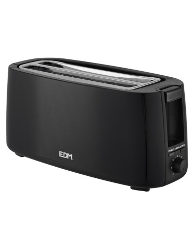 Tostadora doble ranura larga black design 1400 w