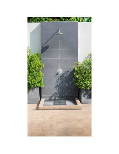 Tarima de baño in/outdoor 55x55cm gris 22947100...