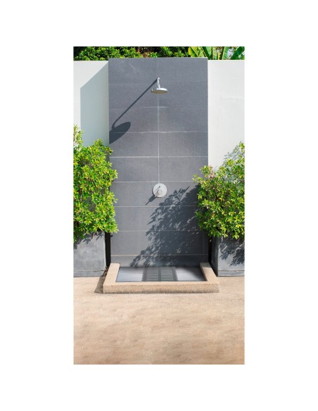 Tarima de baño in/outdoor 55x55cm gris 22947100 wenko