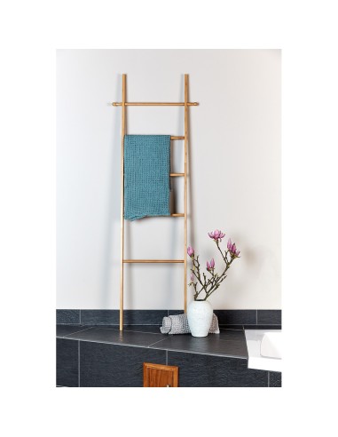 Toallero escalera bahar, color bambú