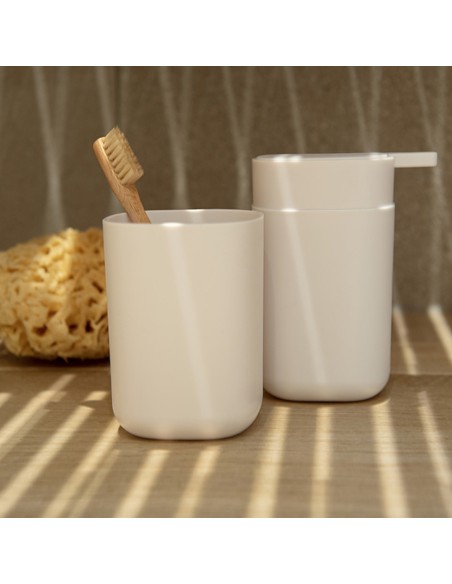 Vaso para cepillo de dientes davos blanco mate