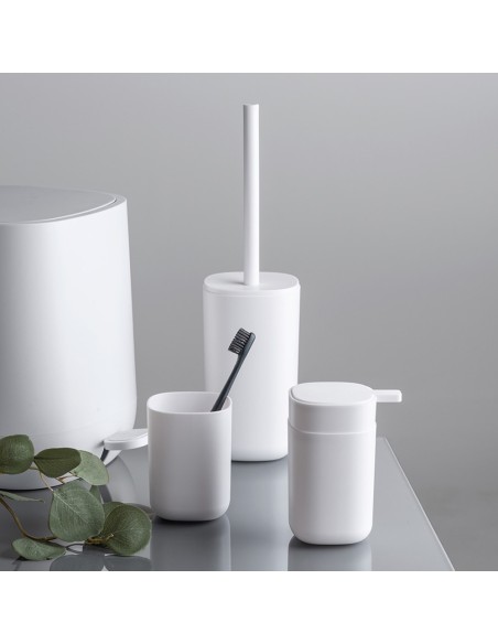 Vaso para cepillo de dientes davos blanco mate