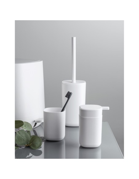 Escobillero wc davos blanco mate