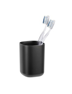 Vaso para cepillo de dientes davos negro mate 2
