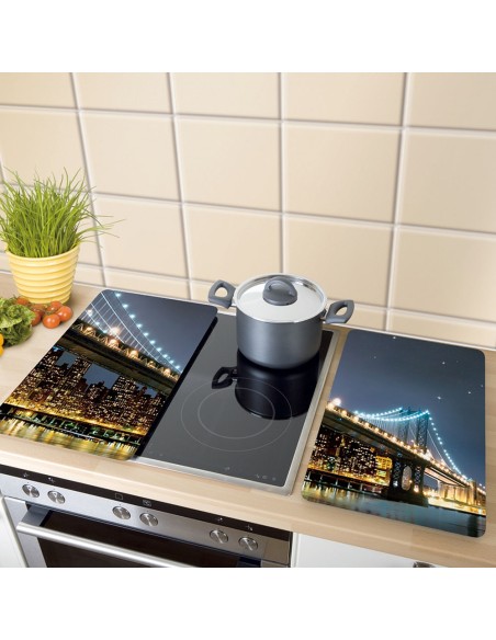 Placas cobertoras de vidrio universales brooklyn bridge 2 unid. 2521320100 wenko