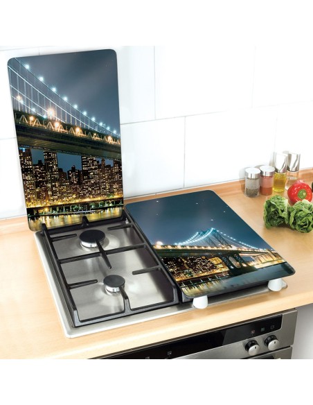 Placas cobertoras de vidrio universales brooklyn bridge 2 unid. 2521320100 wenko