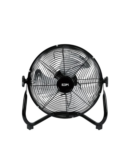 Ventilador industrial de suelo. color negro 45w aspas ø30 x 41 cm