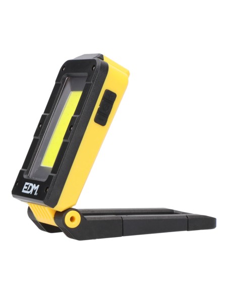 Linterna de trabajo led recargable con base basculante