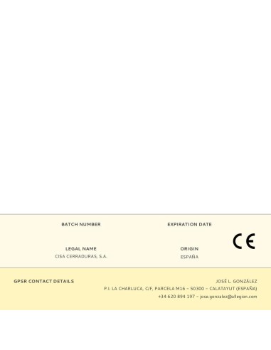 Dispositivo antipanico serie 59600...