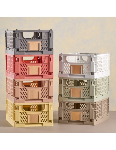 Caja almacenaje plegable arena 33 x 24,5 x 15 cm