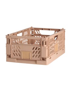 Caja almacenaje plegable arena 50 x 33 x 25 cm