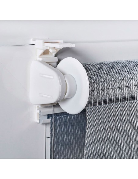 Estor enrollable clip&fix noche&dia plata 120x180cm cintacor - storplanet