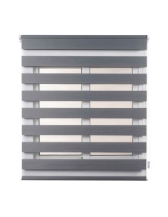 Estor enrollable clip&fix noche&dia plata 150x180cm cintacor - storplanet 2