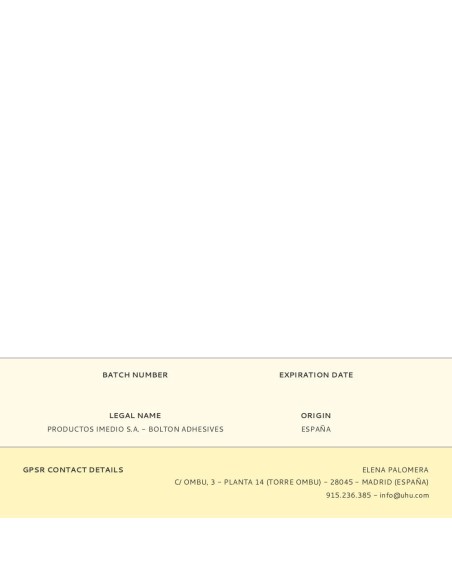 Barra adhesiva sin disolventes 40 g