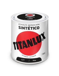 Esmalte sintético monocapa negro mate 250ml titanlux 5809005