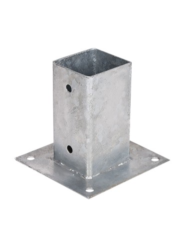 Anclaje metálico cuadrado 9x9cm f50003 faura