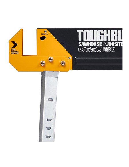 Pack 2 unid. c650 caballete mesa de trabajo tb-c650-2 toughbuilt