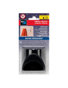 Colgador resistente al agua modelo cinta negro mate (blister) 2