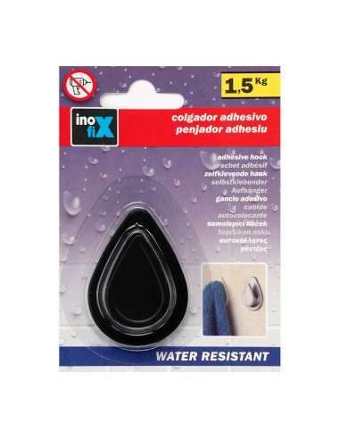 Colgador resistente al agua modelo gota negro...
