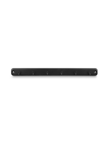 Colgador cocina 6 ganchos negro mate 3086-3 inofix