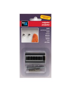 Colgador cilíndrico negro mate 2