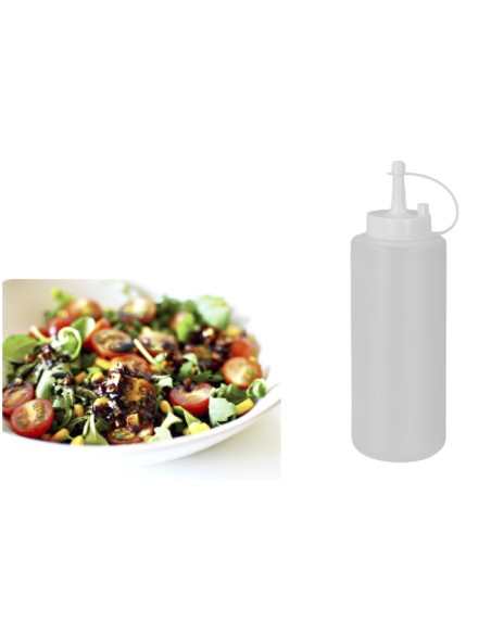 Botellin para salsas de plastico 370ml