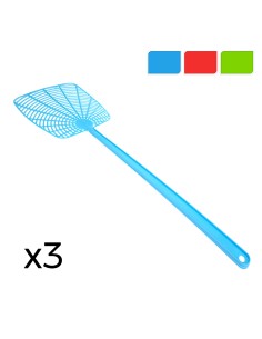 Pack de 3 palas matamoscas colores / modelos surtidos