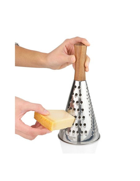 Rallador inox/acacia ø10,5x24cm cc68027 andrea house