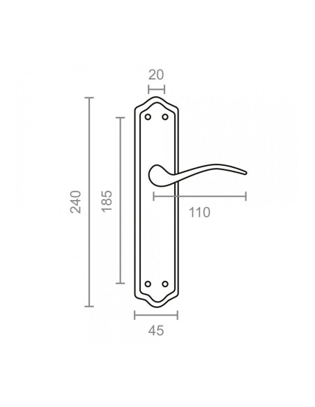Juego de manillas 1777 latonado