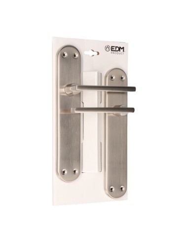 Blister juego de manillas 606 niquel satinado edm