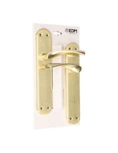 Juego de manillas 707 latón satinado 2